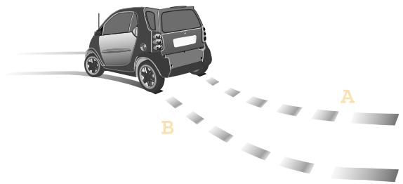 SMART FORTWO - Affichage mécano-acoustique pour les garnitures de frein - 1