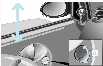 SMART FORTWO - Réglage du rétroviseur intérieur - 1