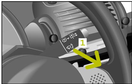SMART FORTWO - Pousser le levier dans le sens de la marche - 1