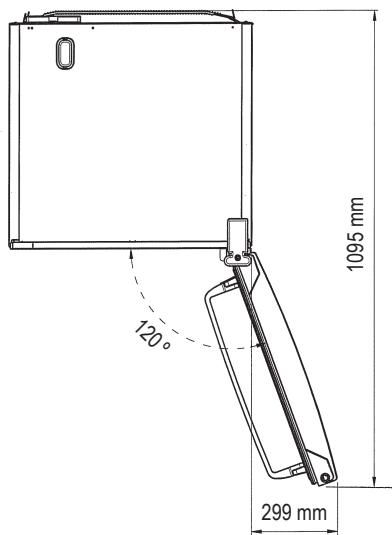 PANASONIC NRB32SX1 & NR-B32SX1 - Když jsou dvirka zcela otevrená - 1