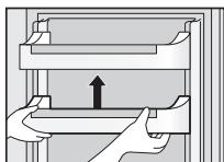 PANASONIC NRB32SX1 & NR-B32SX1 - Avlågsna och satta fast hyllor - 3