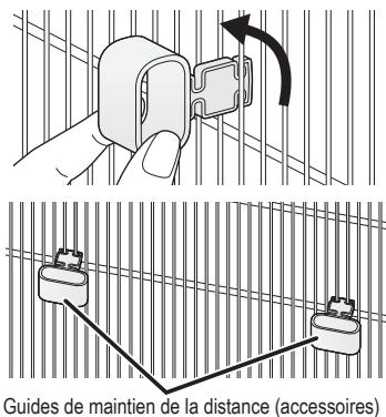 PANASONIC NRB32SX1 & NR-B32SX1 - Mise en place des guides de maintainen de la distance - 1
