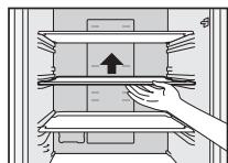 PANASONIC NRB32SX1 & NR-B32SX1 - Avlågsna och satta fast hyllor - 1