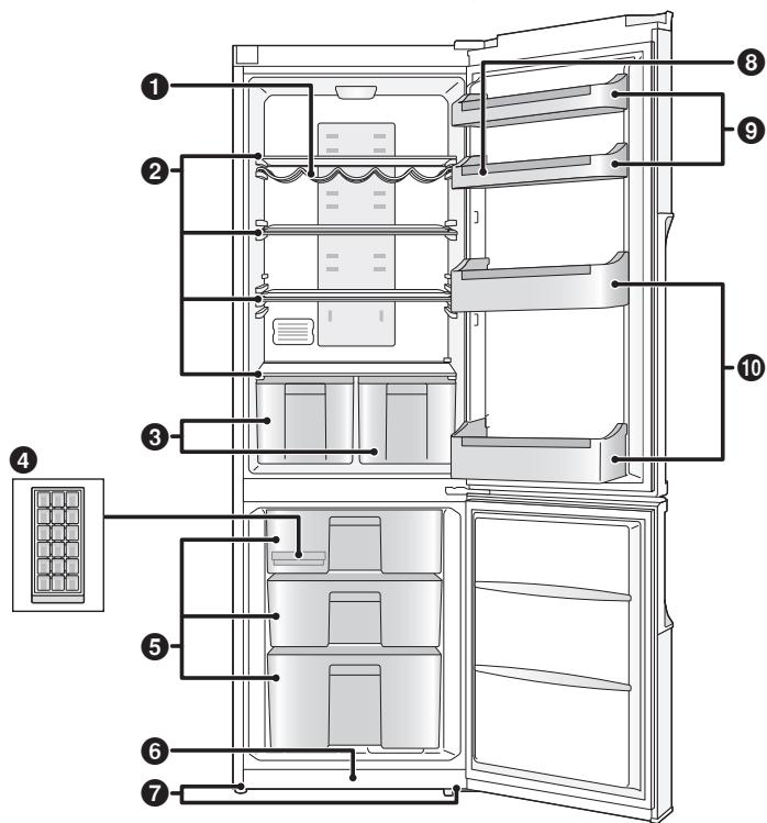 PANASONIC NRB32SX1 & NR-B32SX1 - Freezer compartment - 2