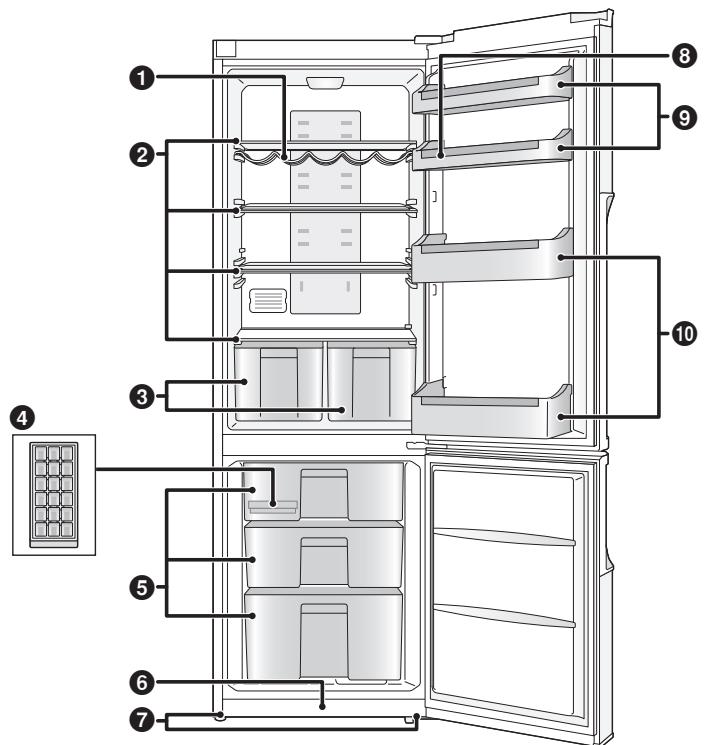 PANASONIC NRB32SX1 & NR-B32SX1 - Diepvriesvak - 2