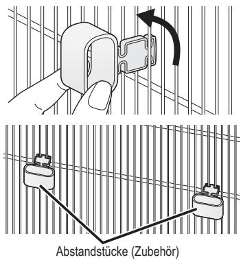 PANASONIC NRB32SX1 & NR-B32SX1 - Installieren der Abstandstücke - 1