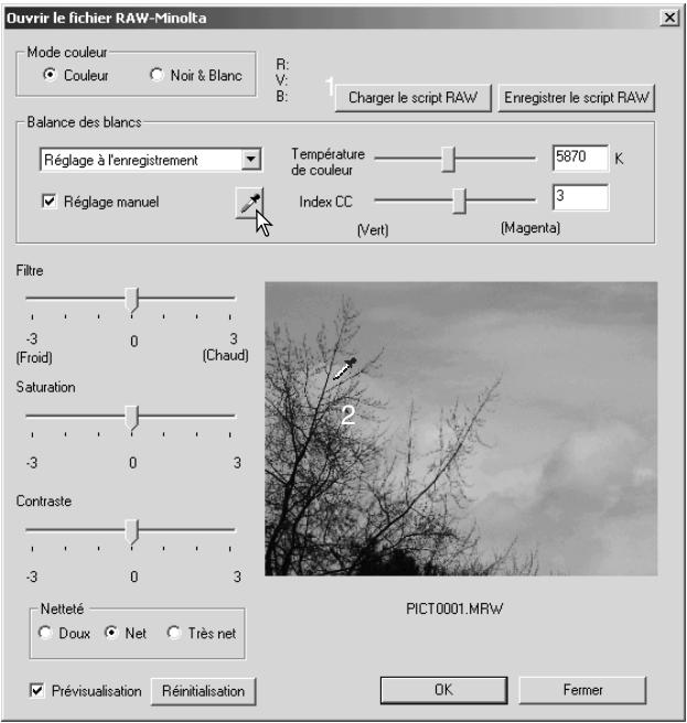 MINOLTA DIMAGE VIEWER - Traitement des images RAW - 1