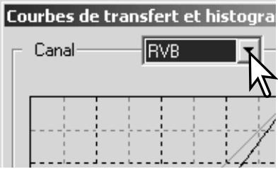 MINOLTA DIMAGE VIEWER - Utilisation de la courbe de transfert - 1
