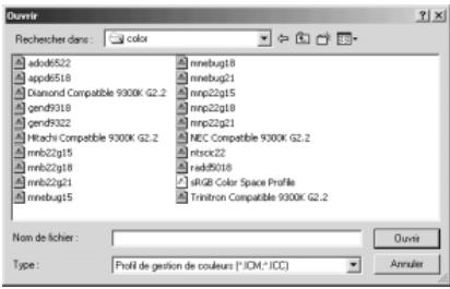 MINOLTA DIMAGE VIEWER - Correspondance des couleurs - préférences couleurs - 2