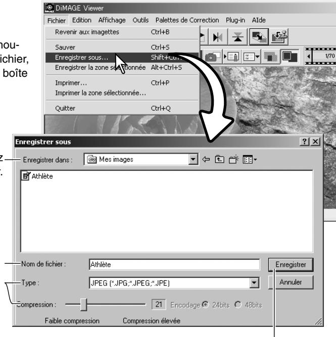 MINOLTA DIMAGE VIEWER 2.3 - Changer le nom et le format - 1