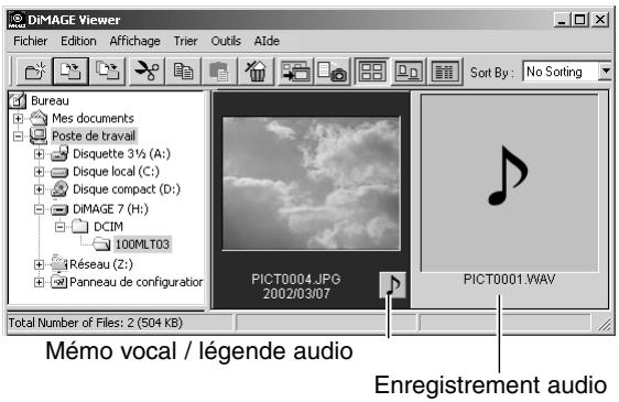 MINOLTA DIMAGE VIEWER 2.3 - Ouverture des fichiers audio - 1