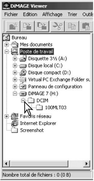 MINOLTA DIMAGE VIEWER 2.3 - Chargement des fichiers images - 1