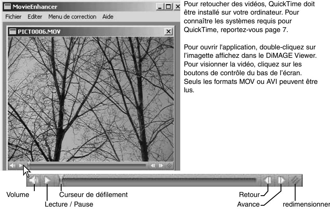 MINOLTA DIMAGE VIEWER 2.3 - Retouche des vidéos - 1