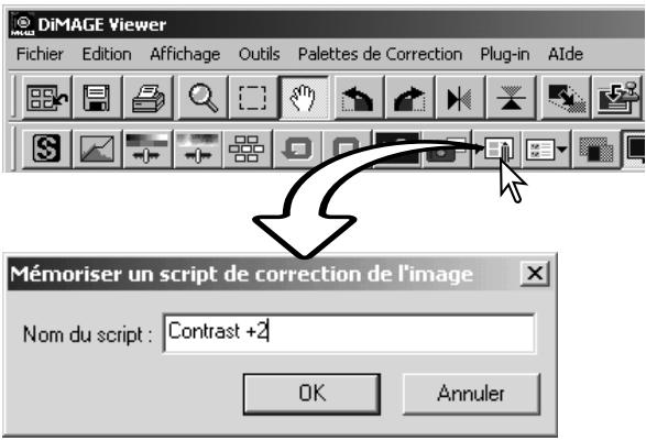 MINOLTA DIMAGE VIEWER 2.3 - Enregistrement des corrections d'image - 2