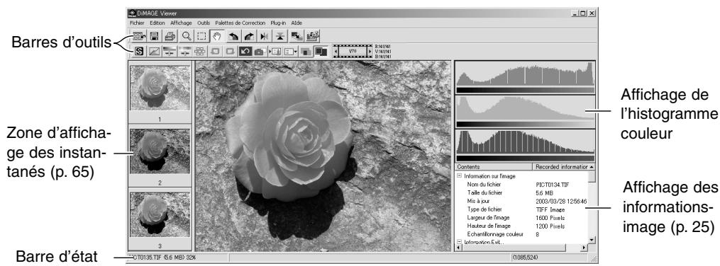 MINOLTA DIMAGE VIEWER 2.3 - Fenêtre de correction d'image - 1