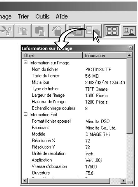 MINOLTA DIMAGE VIEWER 2.3 - Afficher et sauvegarder les informations images - 1