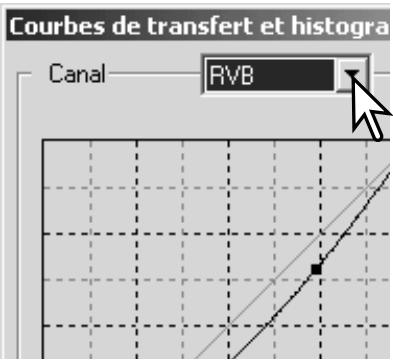 MINOLTA DIMAGE VIEWER 2.3 - Utilisation de la courbe de transfert - 1