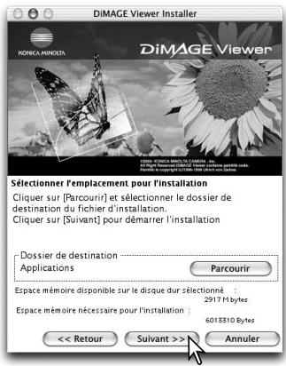 MINOLTA DIMAGE VIEWER 2.3 - Installation du Dimage Viewer - Macintosh - 5