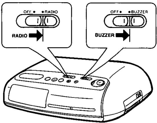 PANASONIC RC 6099 - Combination of the alarm 1 and the alarm 2 - 1