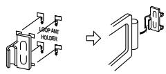 PANASONIC SA-HE70, SA HE 70 - Using the antenna holder - 1