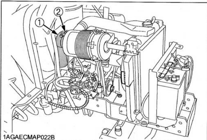 KUBOTA B1220 - Vérification du circuit d'admission d'air - 1