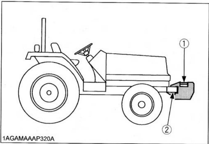 KUBOTA B1220 - Masses de lestage avant (en option) - 1