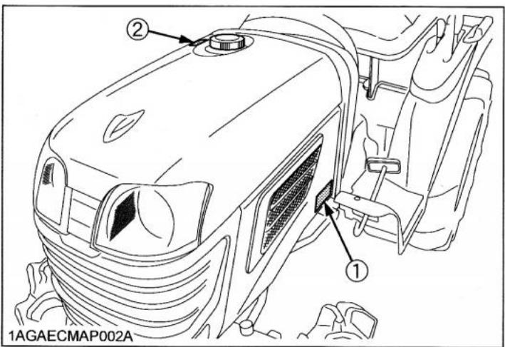 KUBOTA B1220 - Pictogrammes de sécurité - 3