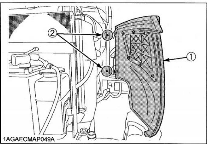 KUBOTA B1220 - Panneaux latéraux du moteur - 4