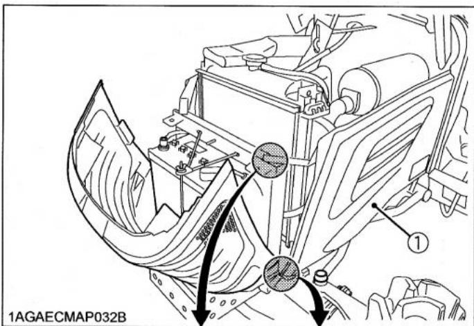 KUBOTA B1220 - Panneaux latéraux du moteur - 1
