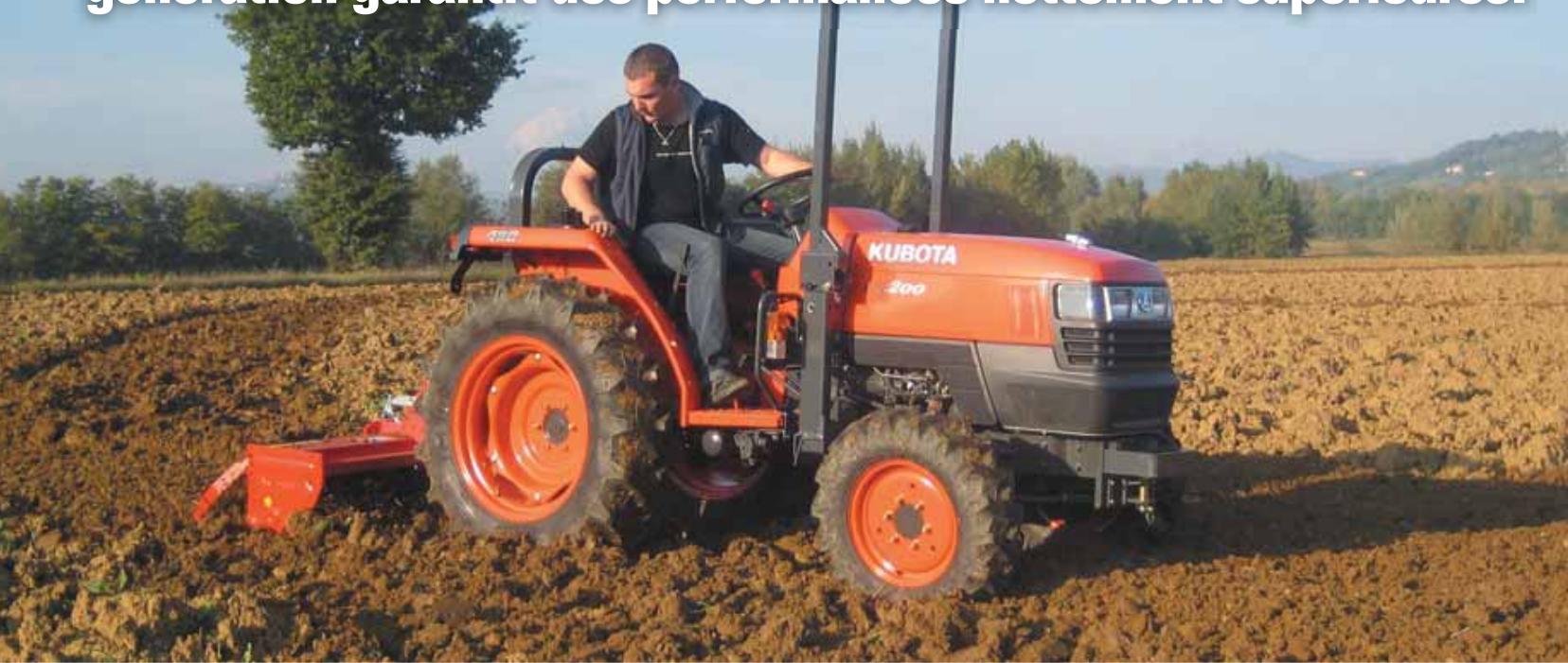 KUBOTA L3200 - Demandez en plus aux tracteurs standard série L, la nouvelle génération garantit des performances nettement supérieures. - 1