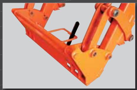 KUBOTA M130X - Cadre attaché rapide (Euro) - 1