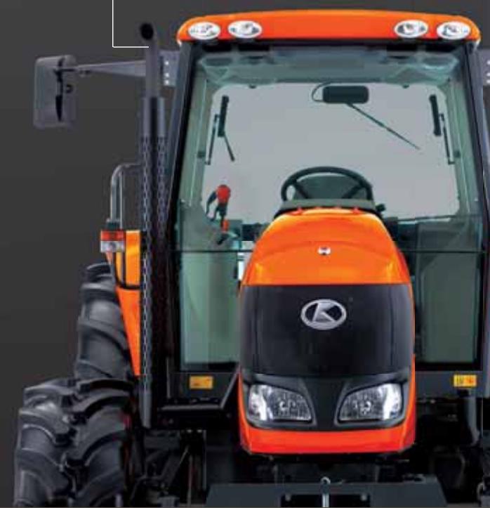 KUBOTA M130X - Echappement d'angle (position basse) - 1