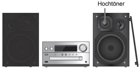 PANASONIC SC PMX100 - Aufstellung der Laufsprecher - 1