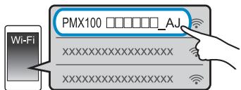 PANASONIC SC PMX100 - Allez dans les paramètres Wi-Fi de votre dispositif compatible. - 3