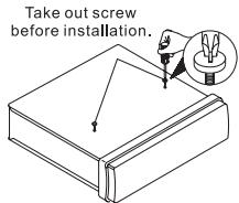 SCOTT SRX 210 - Remove the CD mechanism transit screw before installation - 1
