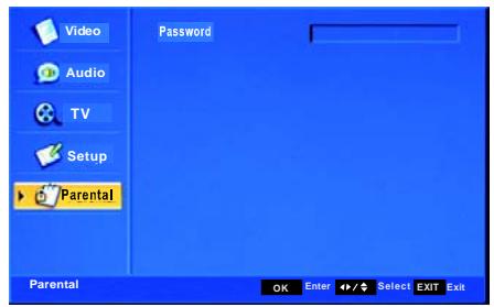 SCOTT X 150,  X 220 - Menu «Control paterno» - 1