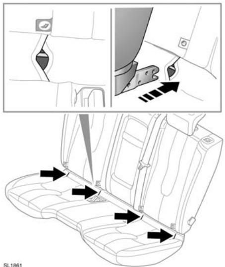 LAND ROVER RANGE ROVER EVOQUE 2011 - Installation d'un SIEGE ENFANT ISOFIX - 1