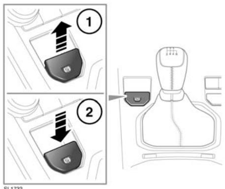LAND ROVER RANGE ROVER EVOQUE 2011 - Utilisation manuelle de l'EPB - 1