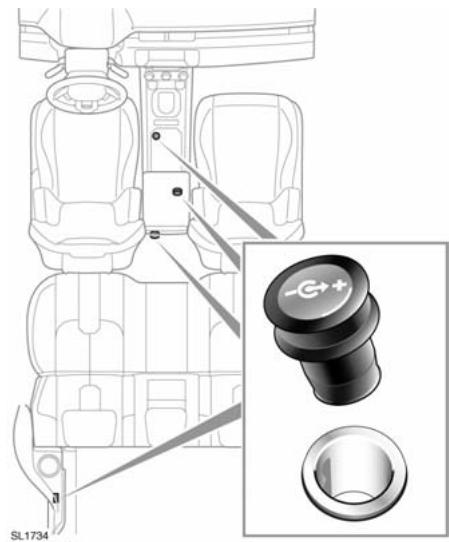 LAND ROVER RANGE ROVER EVOQUE 2011 - PRISES d'alimentation auxiliaires - 1