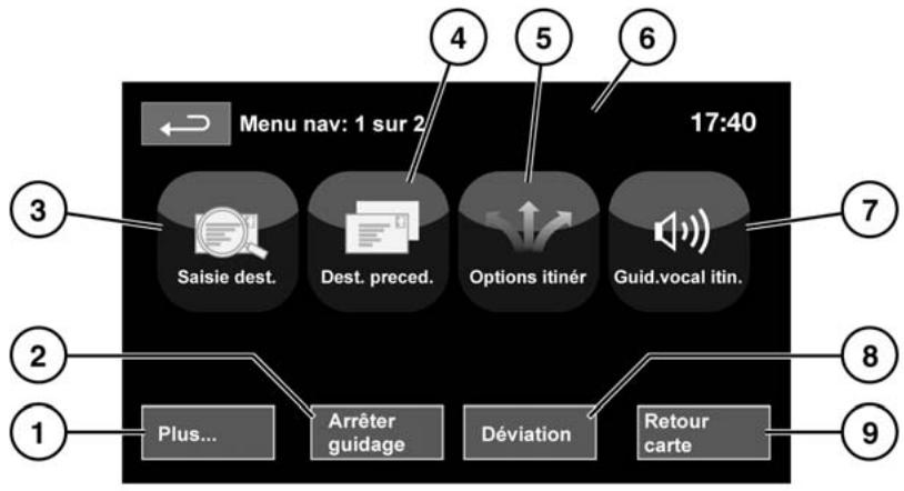 LAND ROVER RANGE ROVER EVOQUE 2011 - Commandes de navigation - 1