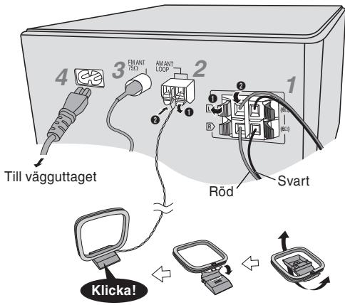 PANASONIC SC-PM02 - Koppla anslutningarna - 1