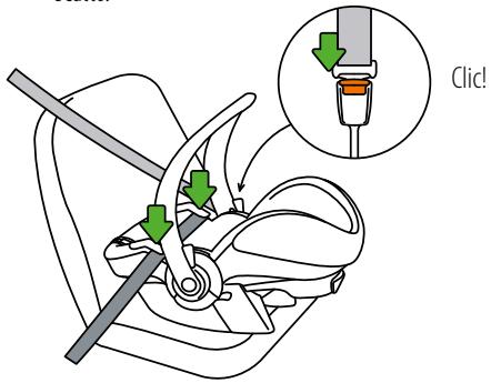 STOKKE IZI GO - Installazione del seggiolino in direzione opposta al senso di marcia - 4