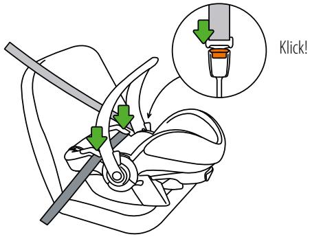 STOKKE IZI GO BY BESAFE - Rückwartsgerichtete Gurtinstallation - 4