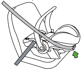 STOKKE IZI GO BY BESAFE - Instalacao do cinto com a cadeira voltada paraTRS - 5