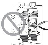 PANASONIC SC-UX100 - Raccorder les enceintes. - 2