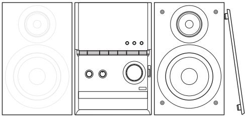 PANASONIC SCPM602EG - Plaatsing van de luidsprekers - 1