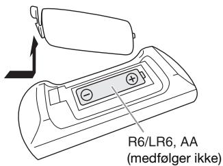 PANASONIC SCPM602EG - Klargøring af fjernbetjeningen - 1