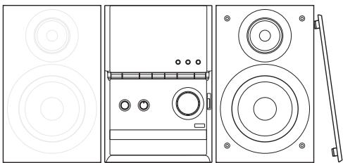 PANASONIC SCPM602EG - Emplacement des enceintes - 1