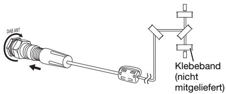 PANASONIC SCPM602EG - Verbinden Sie die DAB-Antenne. - 1