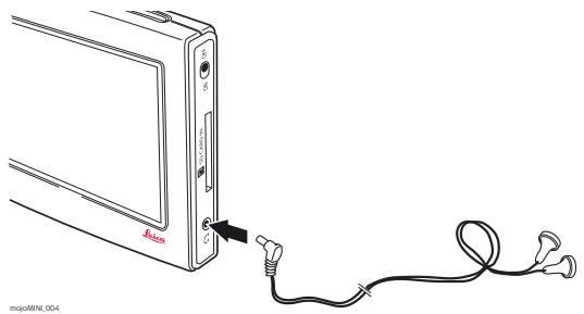 LEICA MOJOMINI - Connexion des écouteurs - 1